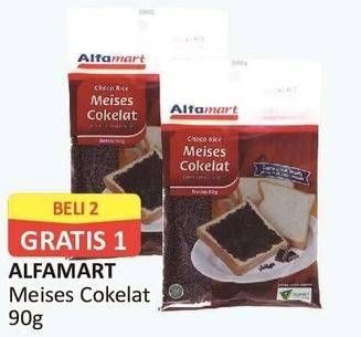 Promo Harga ALFAMART Meises Cokelat per 2 pouch 90 gr - Alfamart