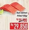 Promo Harga Salmon Fillet per 100 gr - Hypermart