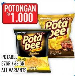 Promo Harga POTABEE Snack Potato Chips All Variants 57 gr - Hypermart