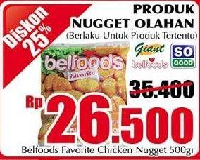 Promo Harga BELFOODS Nugget 500 gr - Giant