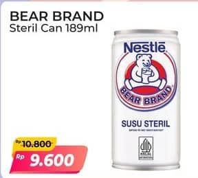 Promo Harga Bear Brand Susu Steril 189 ml - Alfamart