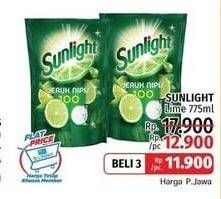 Promo Harga SUNLIGHT Pencuci Piring Lime 755 ml - LotteMart
