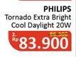 Promo Harga PHILIPS Lampu Tornado 20W  - Alfamidi