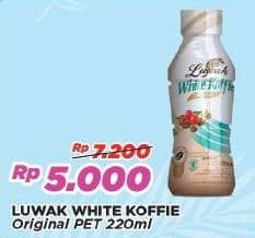 Promo Harga Luwak White Koffie Ready To Drink Original 220 ml - Alfamart