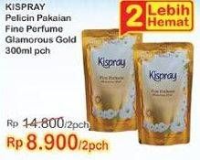 Promo Harga KISPRAY Pelicin Pakaian per 2 pouch 300 ml - Indomaret