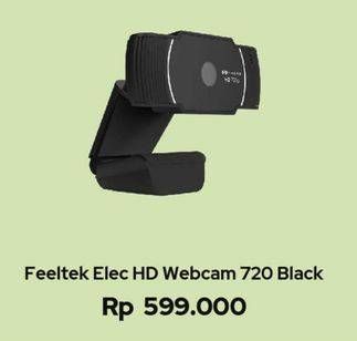 Promo Harga FEELTEK Elec HD Webcam 720p Black  - iBox