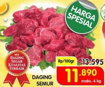 Promo Harga Daging Semur per 100 gr - Superindo