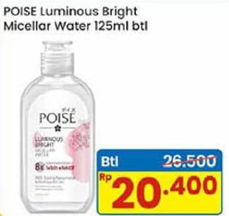 Promo Harga Poise Luminous Bright Micellar Water 125 ml - Indomaret
