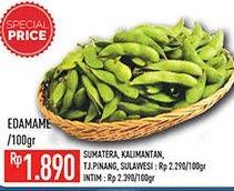 Promo Harga Edamame per 100 gr - Hypermart