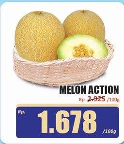 Promo Harga Melon Action per 100 gr - Hari Hari