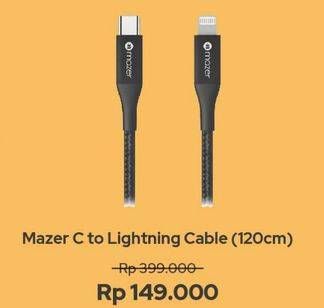 Promo Harga MAZER C to Lightning Cable 1 pcs - iBox