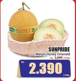 Promo Harga Sunpride Melon Honey Emerald per 100 gr - Hari Hari