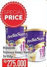 Promo Harga PEDIASURE Triplesure Madu, Vanila 850 gr - Hypermart