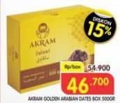 Promo Harga Akram Golden Arabian Dates 500 gr - Superindo