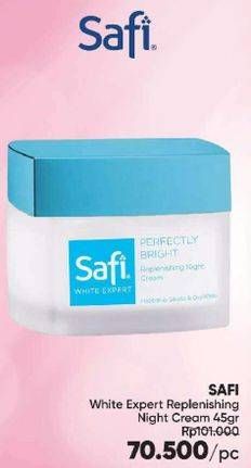 Promo Harga SAFI White Expert Cream Replenishing Night Cream 45 gr - Guardian