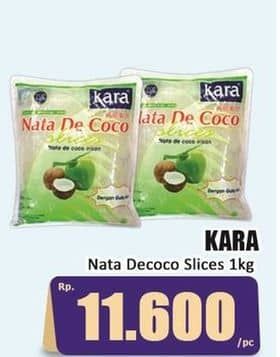 Promo Harga Kara Nata De Coco Cocopandan Slice 1000 gr - Hari Hari