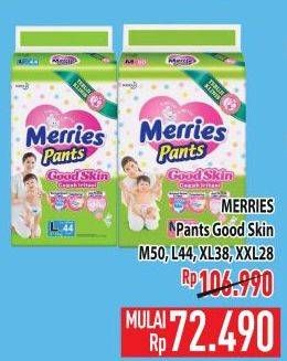 Promo Harga Merries Pants Good Skin L44, M50, XXL28, XL38 28 pcs - Hypermart