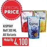 Promo Harga Kispray Pelicin Pakaian All Variants 300 ml - Hypermart