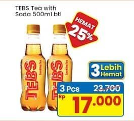 Promo Harga Tebs Tea With Soda 500 ml - Indomaret