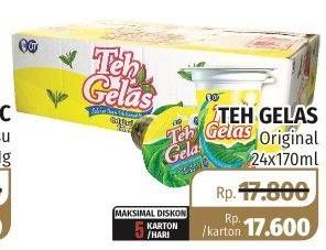 Promo Harga TEH GELAS Tea Original 24 pcs - Lotte Grosir