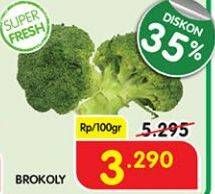 Promo Harga Brokoli per 100 gr - Superindo