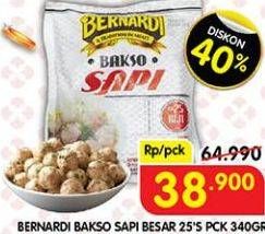 Promo Harga Bernardi Bakso Sapi Besar 25 pcs - Superindo