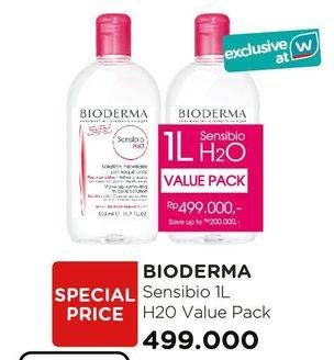 Promo Harga BIODERMA Sensibio H2O per 2 botol 1 ltr - Watsons