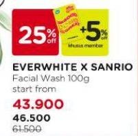 Promo Harga Ever White X Sanrio Facial Wash 100 gr - Watsons