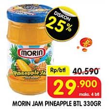 Promo Harga Morin Jam Pineapple 330 gr - Superindo