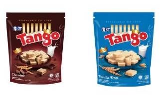 Promo Harga TANGO Wafer Vanilla Milk, Chocolate 115 gr - Carrefour