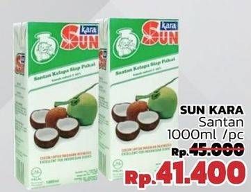 Promo Harga SUN KARA Santan Kelapa 1000 ml - LotteMart