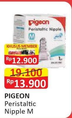 Promo Harga PIGEON Peristaltic Plus Nipple M 1 pcs - Alfamart