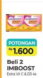 Promo Harga Imboost Multivitamin Tablet Extra Vit C D3 4 pcs - Alfamart