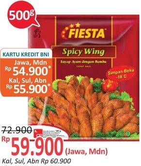 Promo Harga FIESTA Ayam Siap Masak Spicy Wing 500 gr - Alfamidi