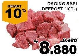 Promo Harga Daging Rendang Sapi Defrost per 100 gr - Giant
