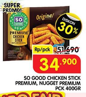Promo Harga So Good Chicken Nugget Premium  - Superindo