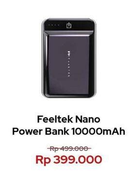 Promo Harga FEELTEK Nano Power Bank 10.000mAh  - Erafone