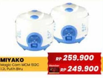 Promo Harga Miyako MCM-512 | Rice Cooker 1.2ltr  - Yogya