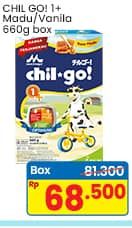 Promo Harga Morinaga Chil Go Bubuk 1+ Kecuali Madu, Kecuali Vanilla 700 gr - Indomaret