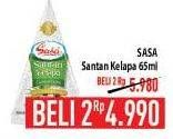 Promo Harga SASA Santan Cair per 2 pouch 65 ml - Hypermart