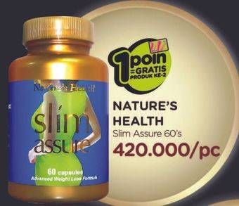 Promo Harga NATURES HEALTH Slim Assure 60 pcs - Watsons