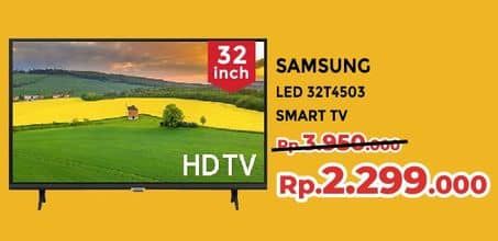 Promo Harga Samsung UA32T4503AK HD | Smart TV 32 Inci  - Yogya