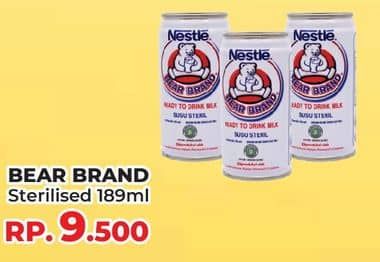 Promo Harga Bear Brand Susu Steril 189 ml - Yogya