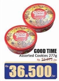 Promo Harga GOOD TIME Chocochips Assorted Cookies Tin 277 gr - Hari Hari