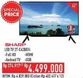 Promo Harga SHARP 2T-C42BG1i | Full HD Android TV 42"  - Hypermart