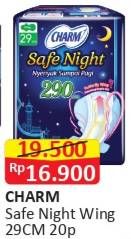 Promo Harga Charm Safe Night Wing 29cm 20 pcs - Alfamart