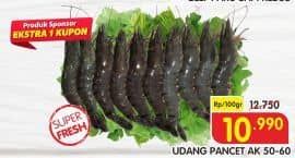 Promo Harga Udang Pancet AK 50-60 per 100 gr - Superindo