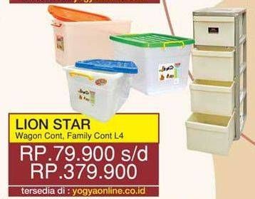 Promo Harga LION STAR Wagon Container 40000 ml - Yogya