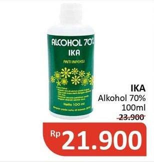Promo Harga IKA Alkohol 70% 100 ml - Alfamidi