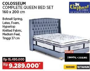 Promo Harga Elephant Colosseum Complete Queen Bed Set  - COURTS